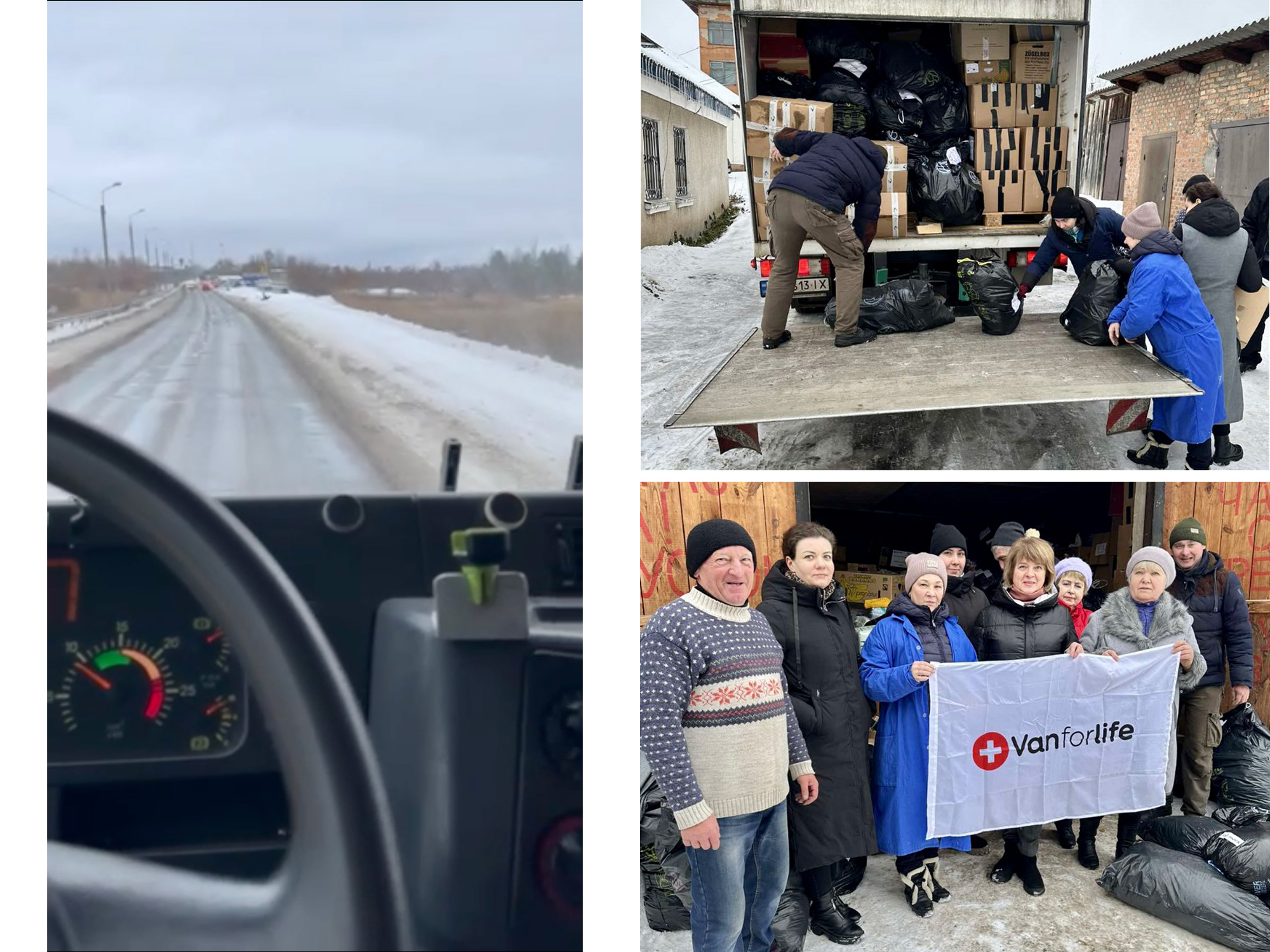 Aide humanitaire distribuée dans la région d’Ivankiv (Ukraine) - Van ...